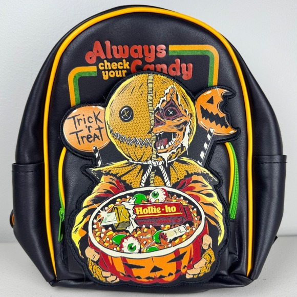 Steven Rhodes Always Check Your Candy Halloween Mini Backpack Trick Treat - Picture 1 of 8